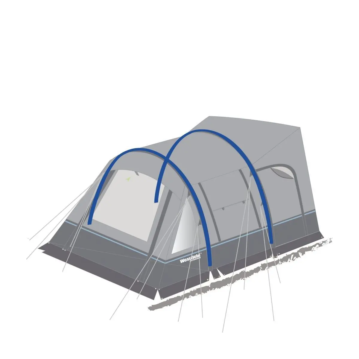 Obytný stan Hydra 300 - výška uchytenia 200 - 220 cm