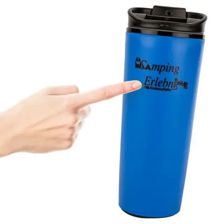 Ivópohár Emelje fel a csészét - kék, 0,47 liter
