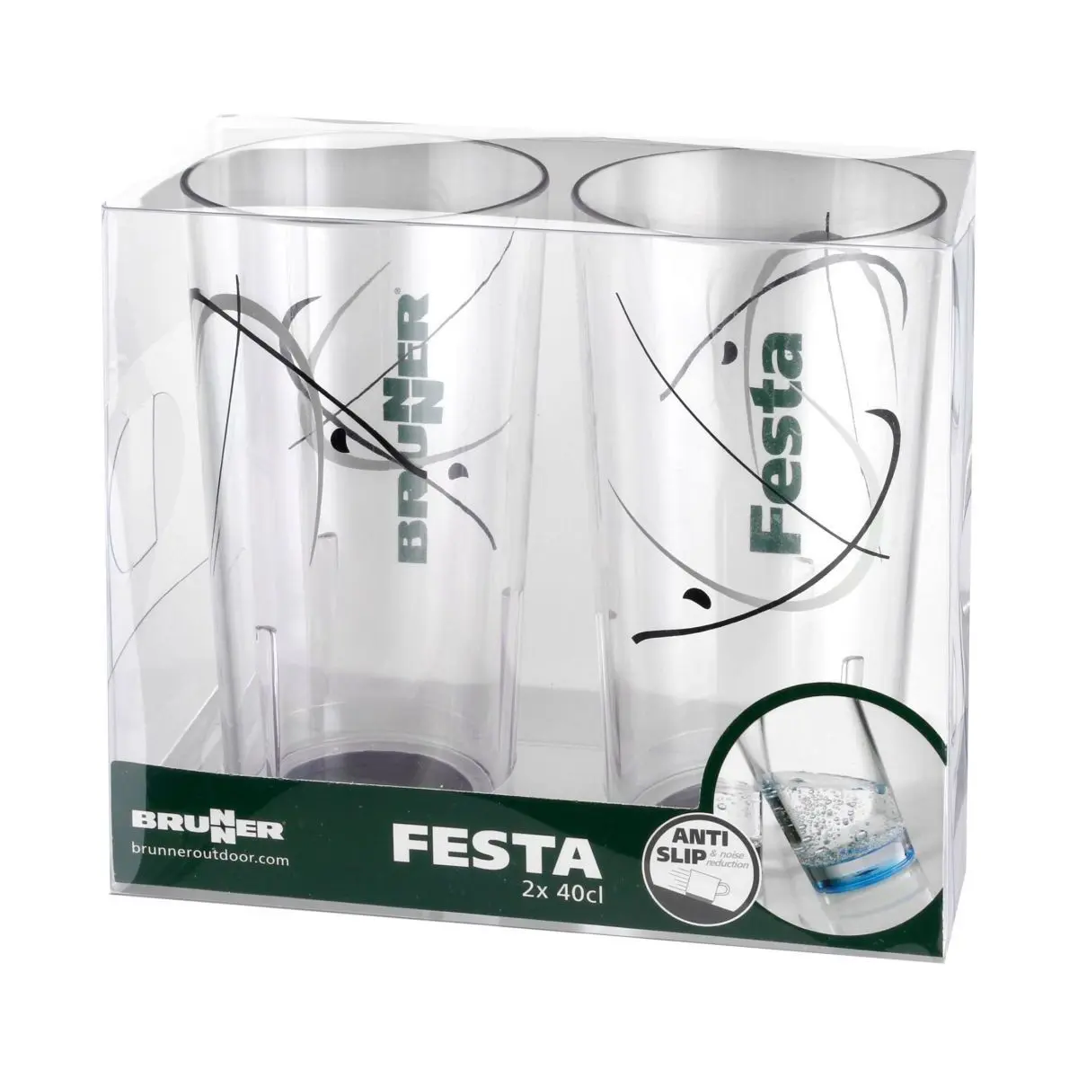 Séria riadu Serenade - nápojové sklo Festa 400 ml, sada 2 ks