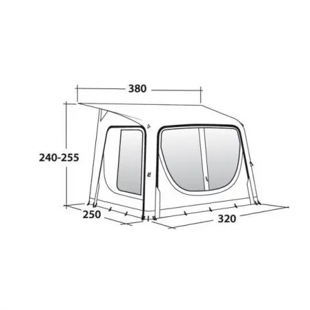Osztott sátor Ripple - 320 x 250 x 255 cm