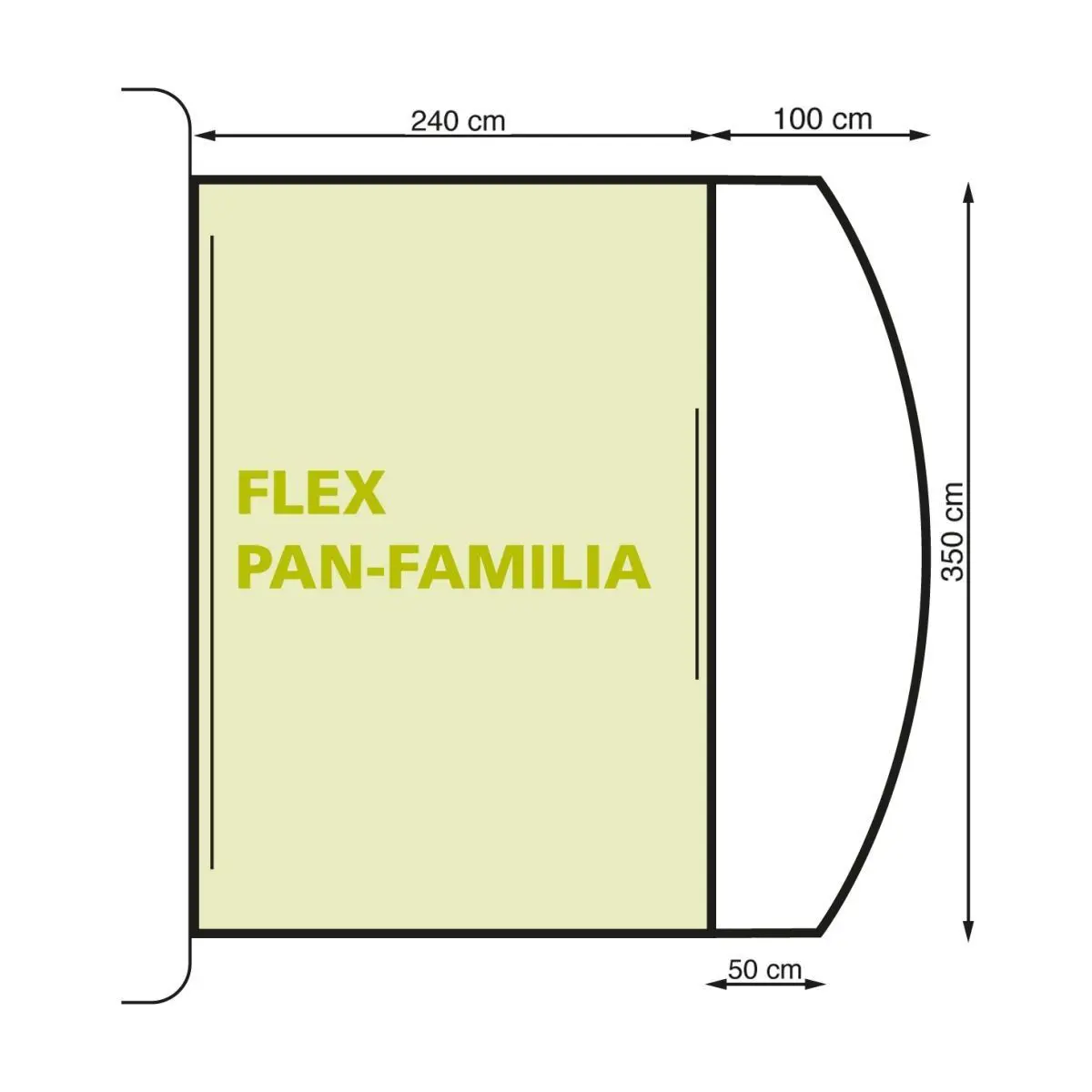 Utazási napellenző Flex Hymer Eriba - Pan