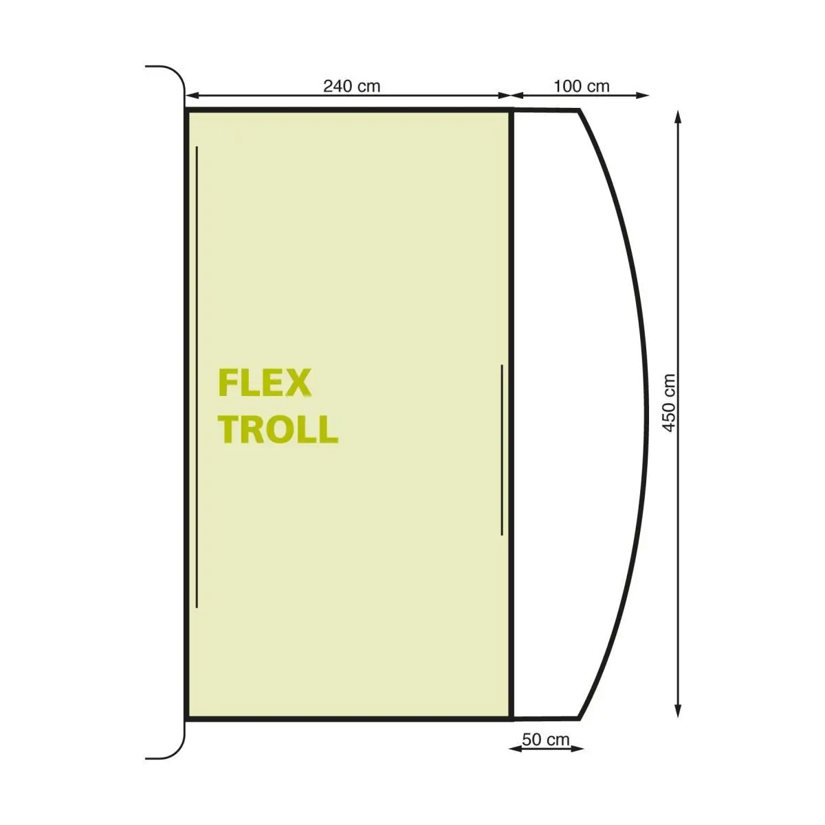 Utazási napellenző Flex Hymer Eriba - Troll