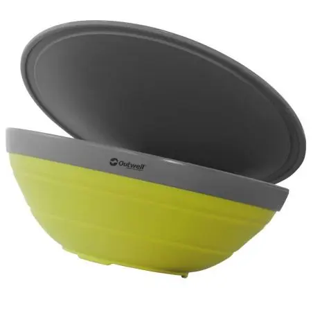 Set bol pliabil și strecurătoare - verde