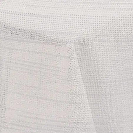 Fata de masa Milano - 160 cm, alb/argintiu