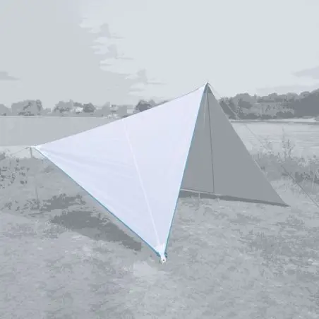 Copertina Zip Canvas Caraibe - alb