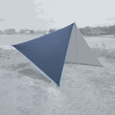Napellenző Zip Canvas" New Zealand - szépia kék