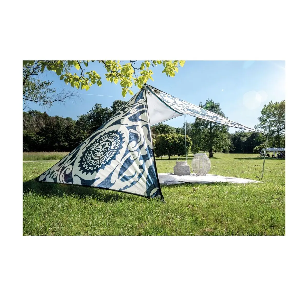 Awning Zip Canvas Noua Zeelandă - imprimeu soare