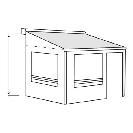 O pereche de panouri laterale Residence G3, 8000, proiectie 2,5 m, inaltime XXL