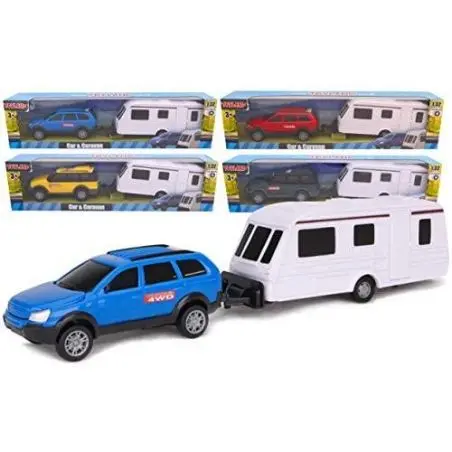 Auto s karavanom 1:32
