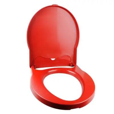 WC sedadlo s poťahom - rubínovo červené pre Porta Potti Excellence