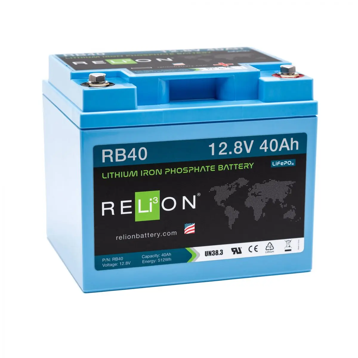 RB40 lítium akkumulátor - kék