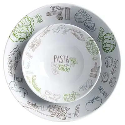 Sada cestovín a šalátov vrátane kuchárskej knihy - 1 miska 29,5 cm, 4 misky 20 cm
