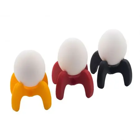 Pahare din silicon de design pentru oua - set de 3 buc
