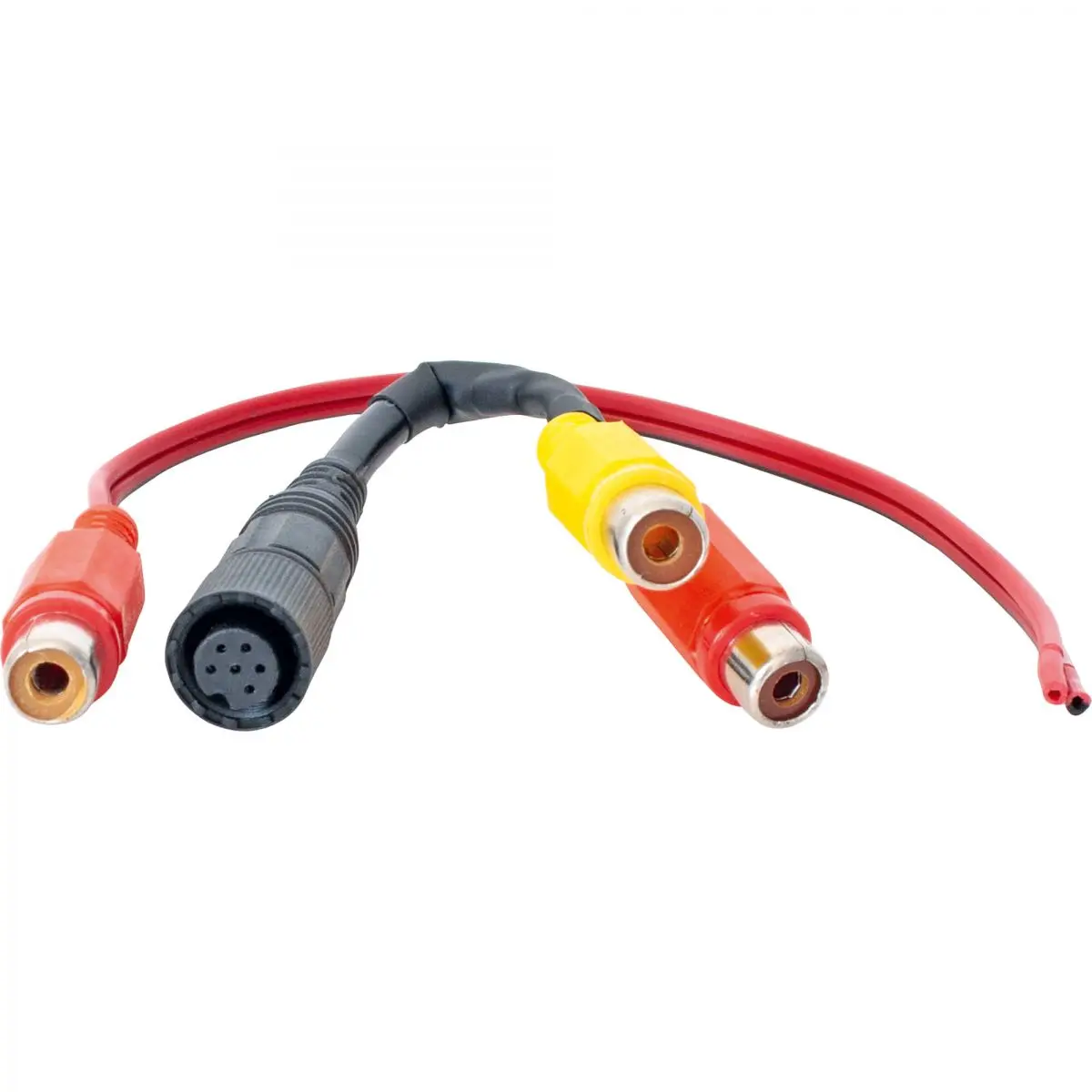 Kamera-adapter, 6 tűs mini csavaros csatlakozó cinch aljzatokhoz