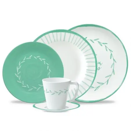 Set de vase Spring Green - 16 bucati