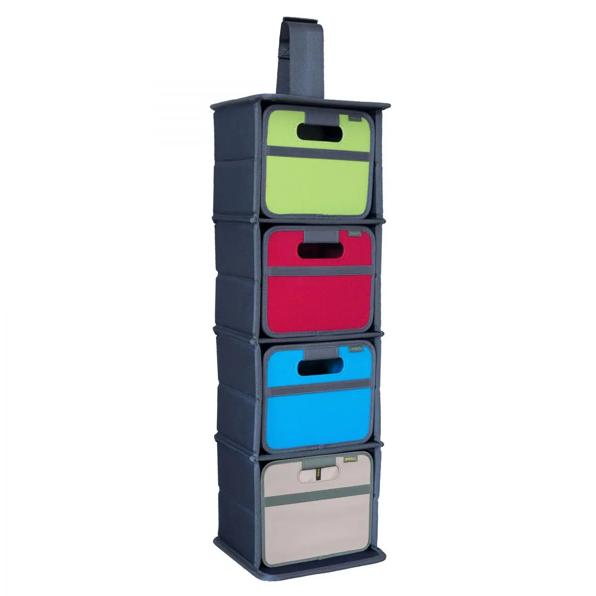 Závesný organizér so 4 priehradkami na skladacie boxy Meori, Mini