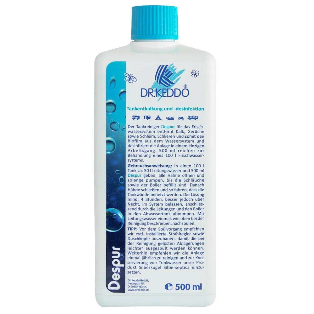 Despur tartály vízkőmentesítés és fertőtlenítés - 500 ml