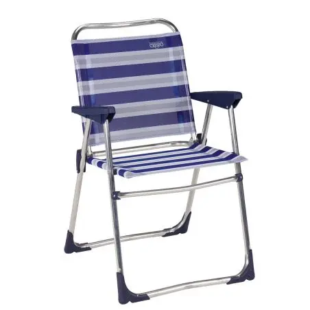 Kempingová stolička AL/219 - modrá, šedá
