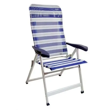 Kempingová stolička AL/237 - modrá, šedá