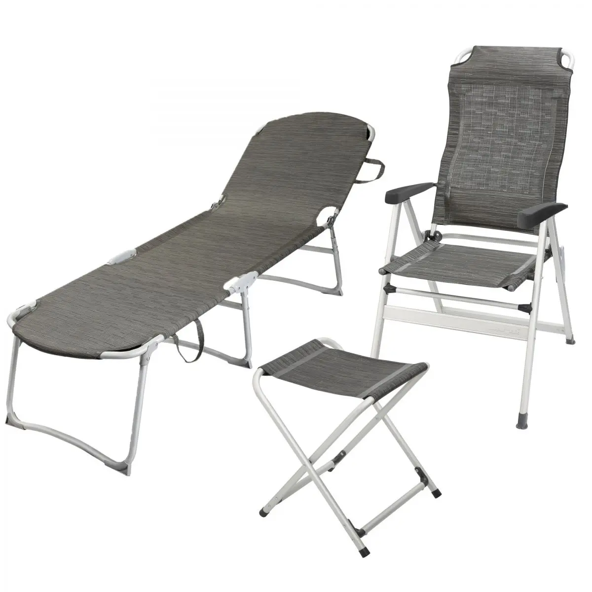 Scaun de camping Kerry Slim, Contour Carbon - - nu mai este disponibil -