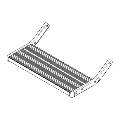 Láblap Omnistep komplett 12V 550 Alu / manuális 550 Alu
