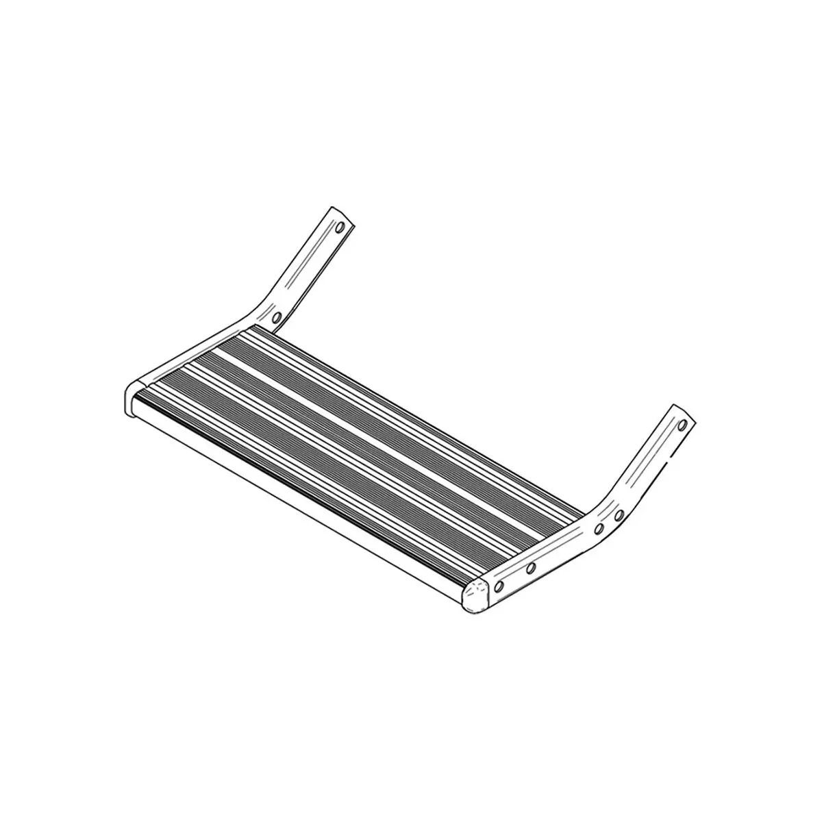 Láblap Omnistep komplett 12V 550 Alu / manuális 550 Alu