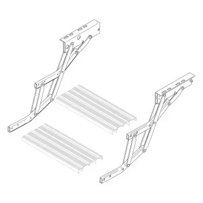 Nožnice ľavé Omnistep 12 V dvojité Alu