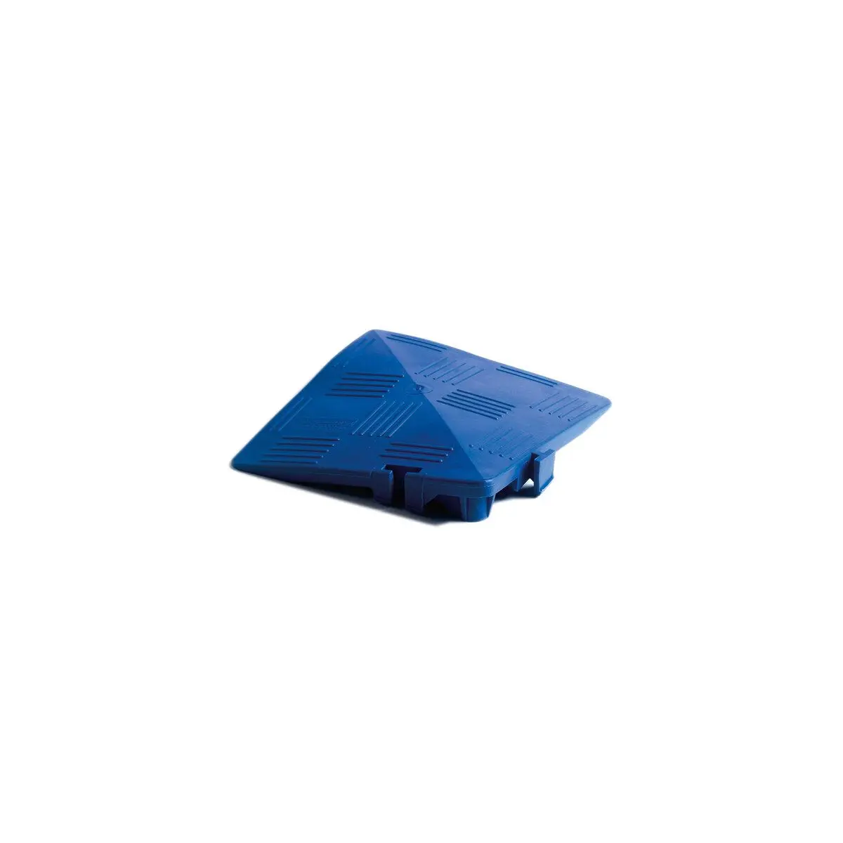 Rohová rampa – kráľovská modrá pre klzký podlahový rošt