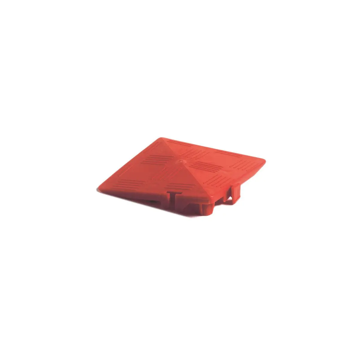 Rohová rampa - karmínová červená pre klzký podlahový rošt