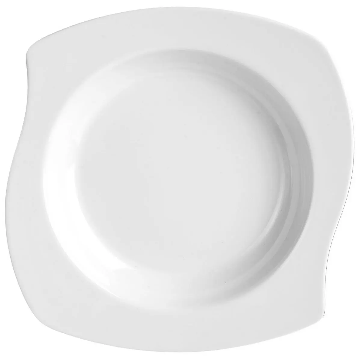 Szirmos étkészlet sorozat - leveses tányér 21,5 x 21,5 cm