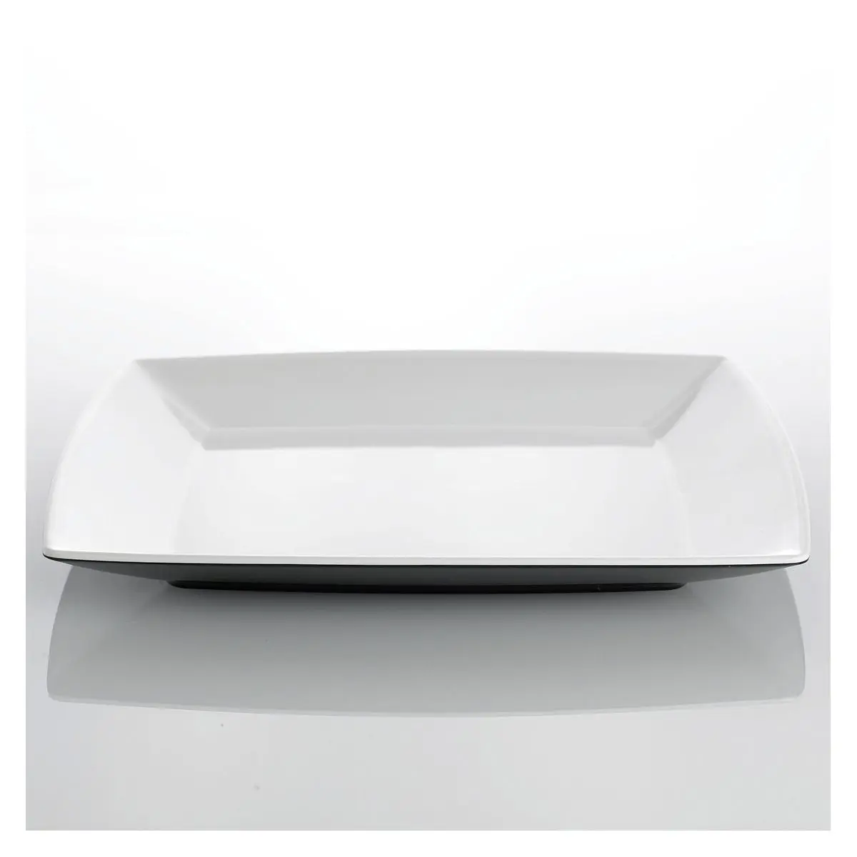 Seria de vase Quadrato Black and White - farfurie 25 x 25 cm