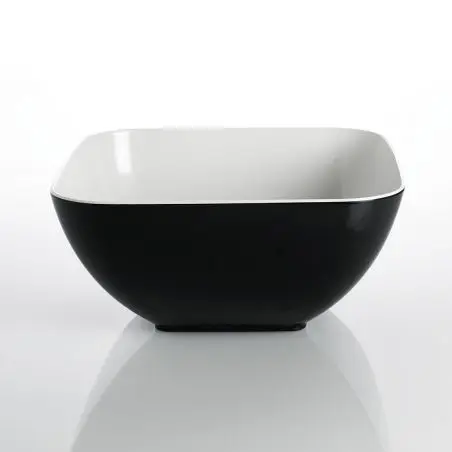 Seria de vase Quadrato Black and White - bol 25 x 25 cm