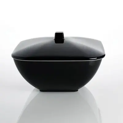 Séria riadu Quadrato Black and White - misa s pokrievkou 25 x 25 cm