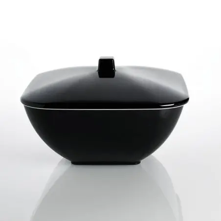 Séria riadu Quadrato Black and White - misa s pokrievkou 25 x 25 cm