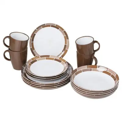 Seria vesela ciocolata - set vesela din 16 piese
