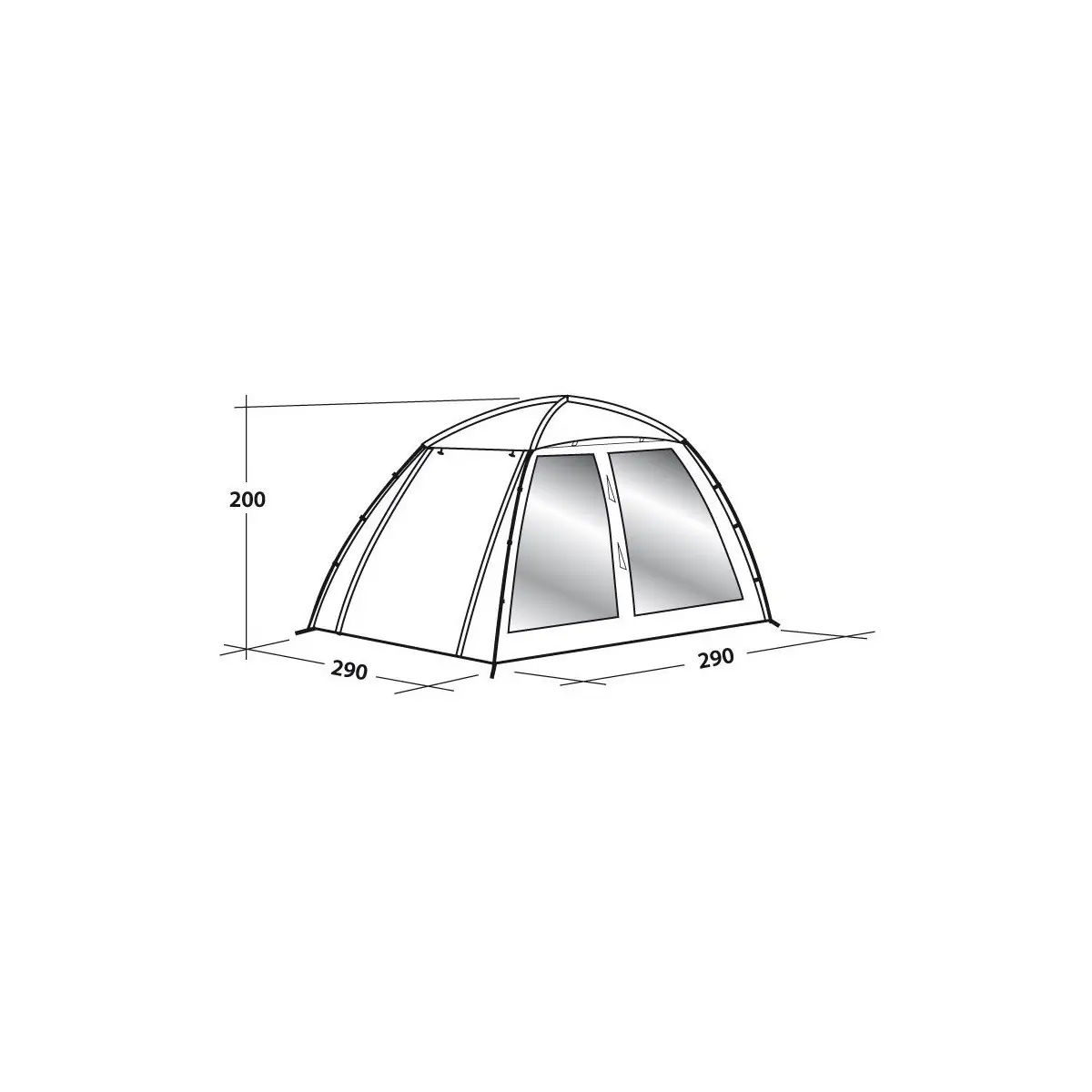 Pavilion Daytent - 290 x 290 x 200 cm