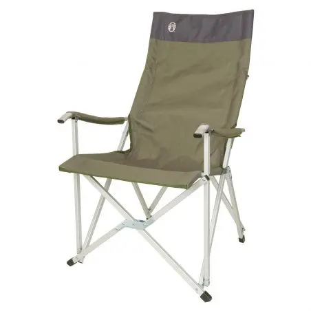 Skladacia stolička Sling Chair - hnedo-zelená