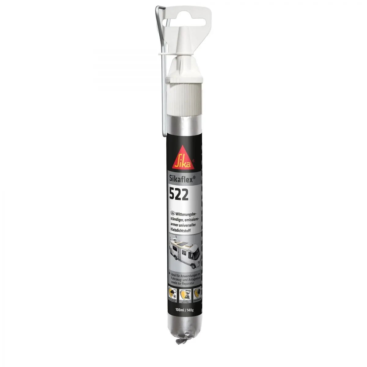 Sikaflex 522 - 100ml. Tub negru