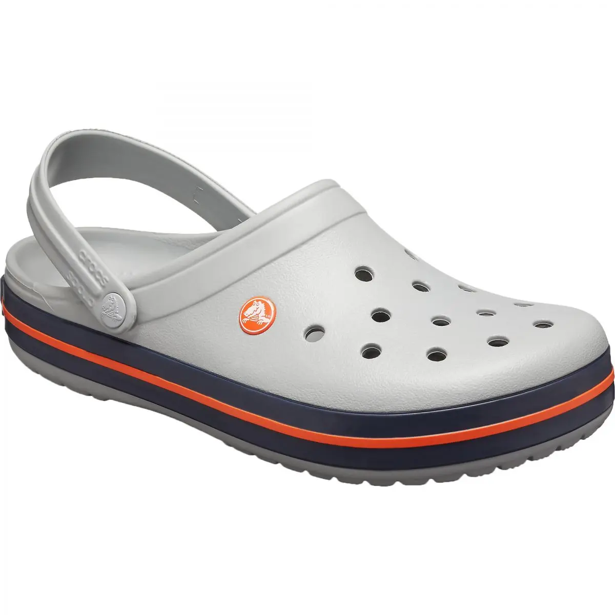 Crocband Clogs svetlosivá / námornícka, veľkosť 45/46