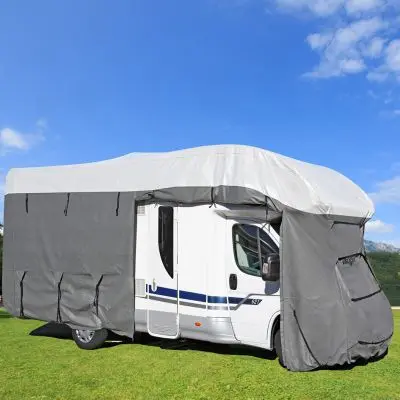 Lakóautó védőburkolat 12M, 700-750 x 240 x 270 cm