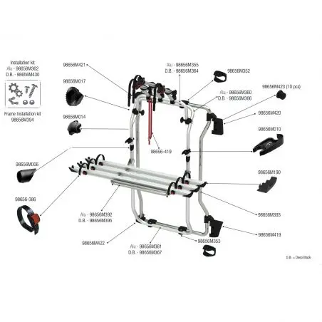 Suport biciclete Carry-Bike Ducato Frame - negru, din 2006