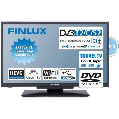 TV Finlux 24″ T2 SAT DVD SMART WIFI 12V