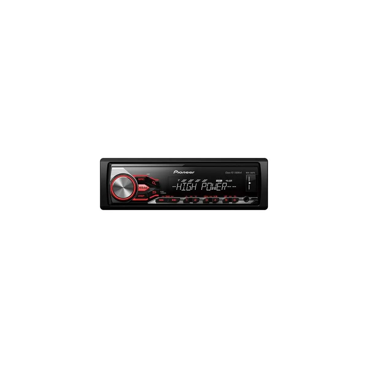 MVH-280FD autorádio 4x100W, AUX, USB