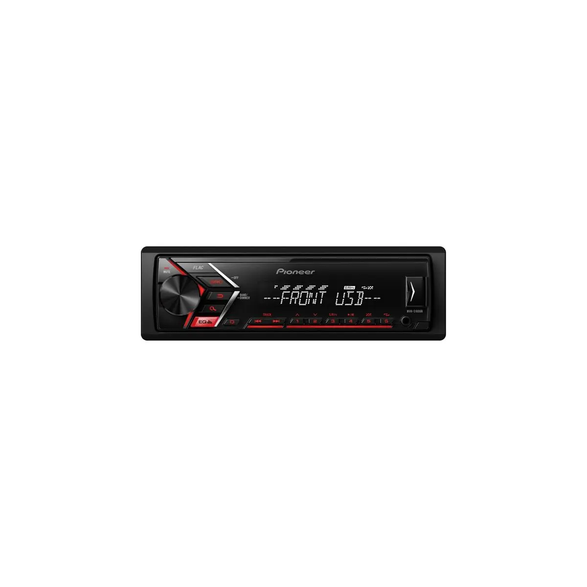 MVH-S100UI 4x50W USB AUX autorádio červené p.