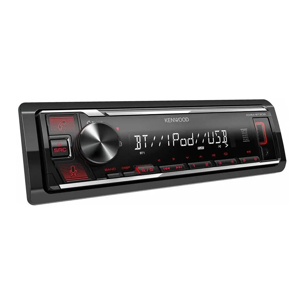 KMM-BT206 1DIN rádio BT, AUX, USB bez CD