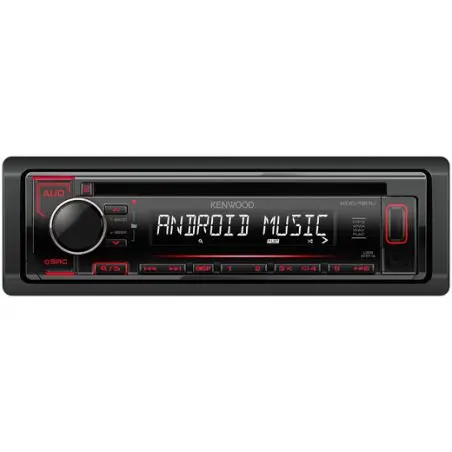KDC120UR, Kenwood, MP3-Tuner red USB + Aux-IN