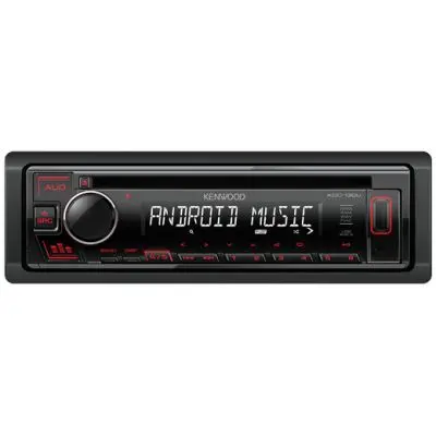 KDC-130UR 4x50W CD USB AUX autorádio červené pod.