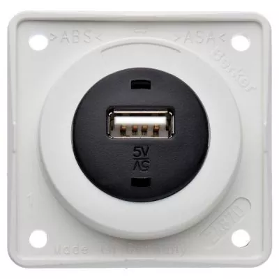 USB töltőaljzat - polárfehér fényes, laza