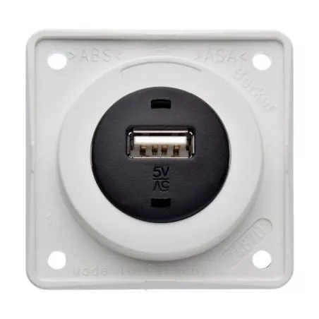 Priză de încărcare USB - alb polar lucios