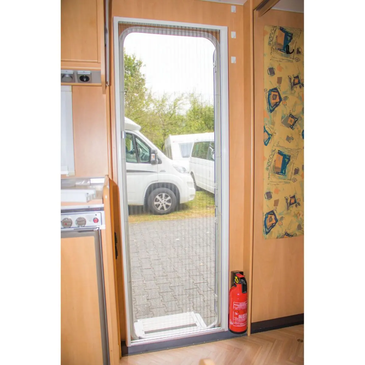 Redőzött rovarvédő ajtó REMIcare II + - lakókocsikhoz, 650 x 1800 x 58 mm